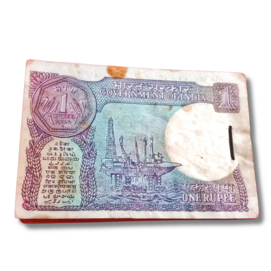 Rs 1 Small Coin Note Packet – Serial 179601 | P.K. Kaul - Collection Bazzar