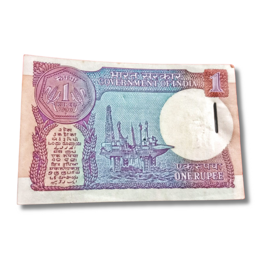 Rs 1 Small Coin Note Packet – Serial 522001 | Holy Number | Bimal Jalan - Collection Bazzar
