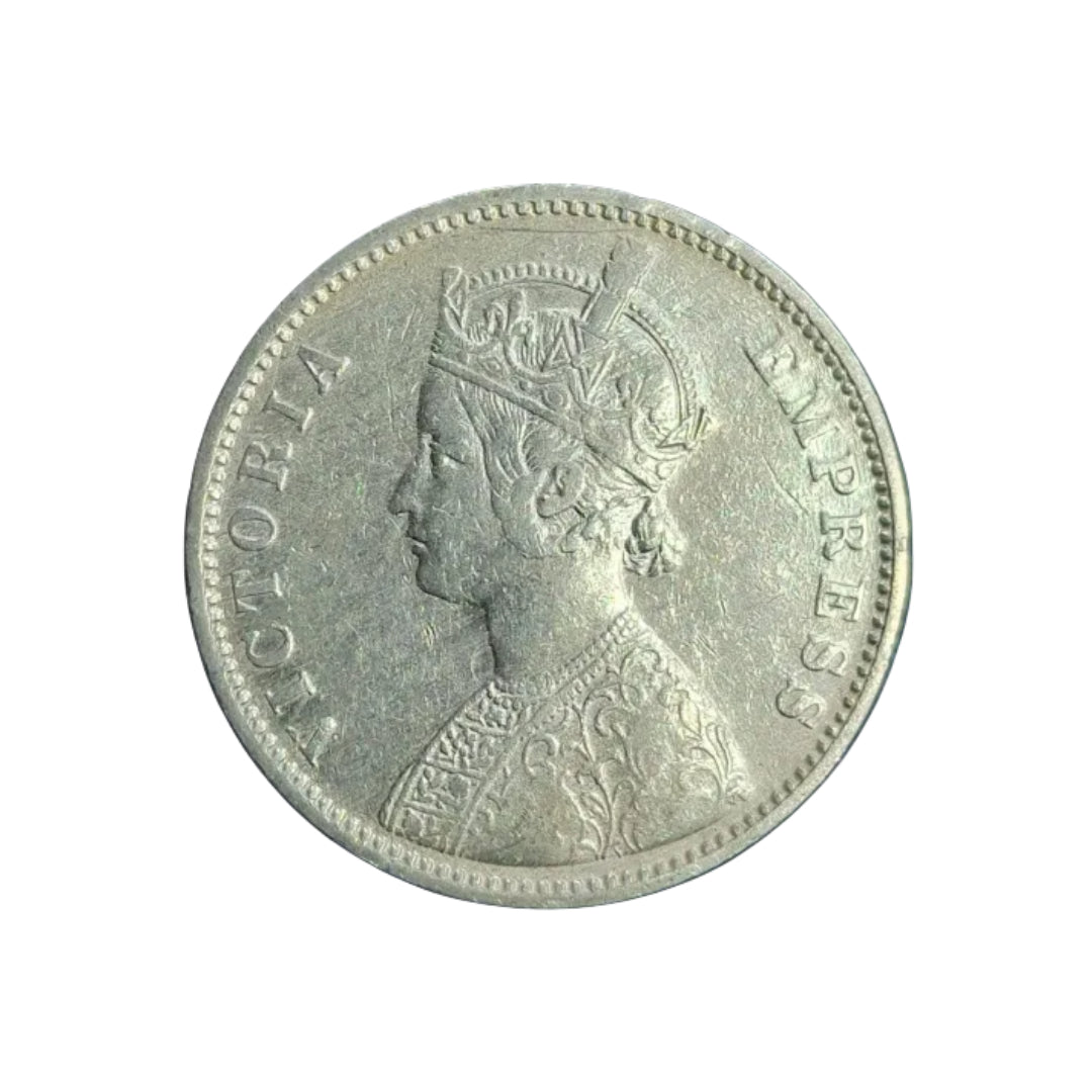 1880 One rupee Coin Silver Coin | Victoria Empress - Collection Bazzar