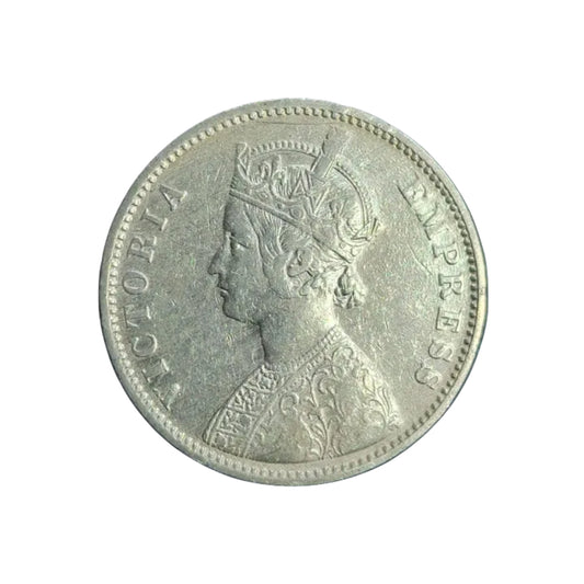 1880 One rupee Coin Silver Coin | Victoria Empress - Collection Bazzar
