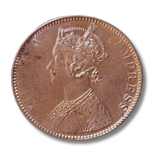 Rs 1 Coin One Rupee 1893 Queen Victoria Empress Good Condition As Per Image - Collection Bazzar