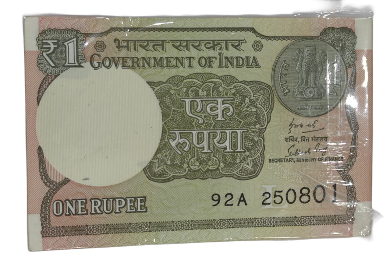 Rs 1 note birthday packet 250801 finance secretary subhash garg rare collectible - Collection Bazzar