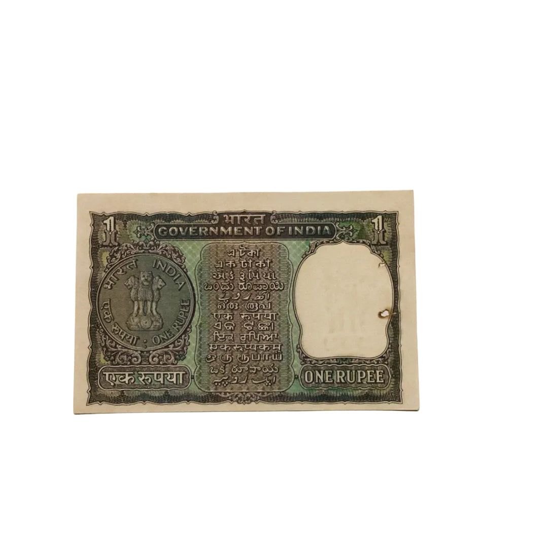 Rs 1 gandhi issue 496365 ending 365 in a year gov I G patel rare collectible - Collection Bazzar