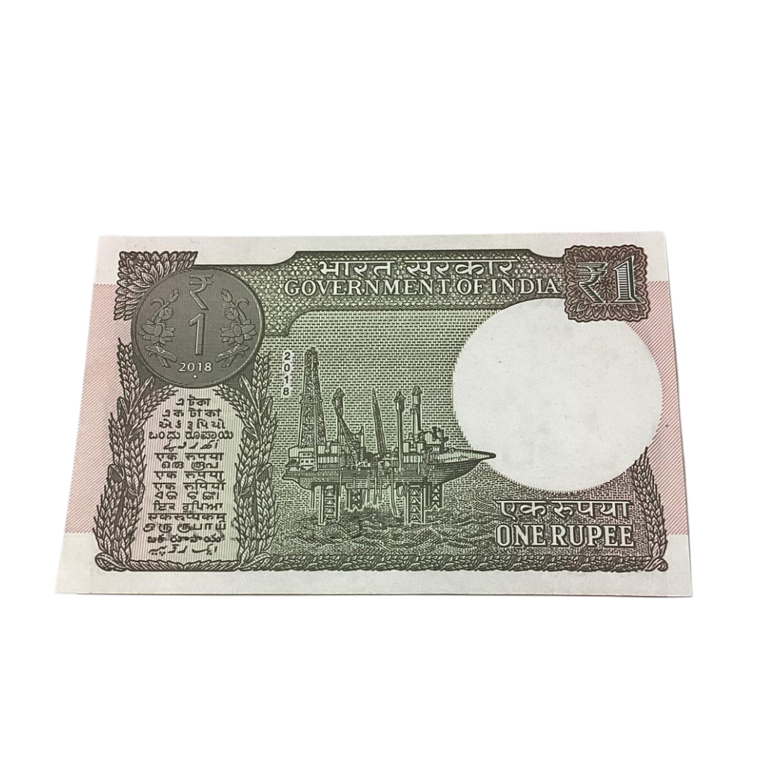 Rs 1 note 022222 missing 0 all 2 finance secretary subhash garg rare collectible - Collection Bazzar