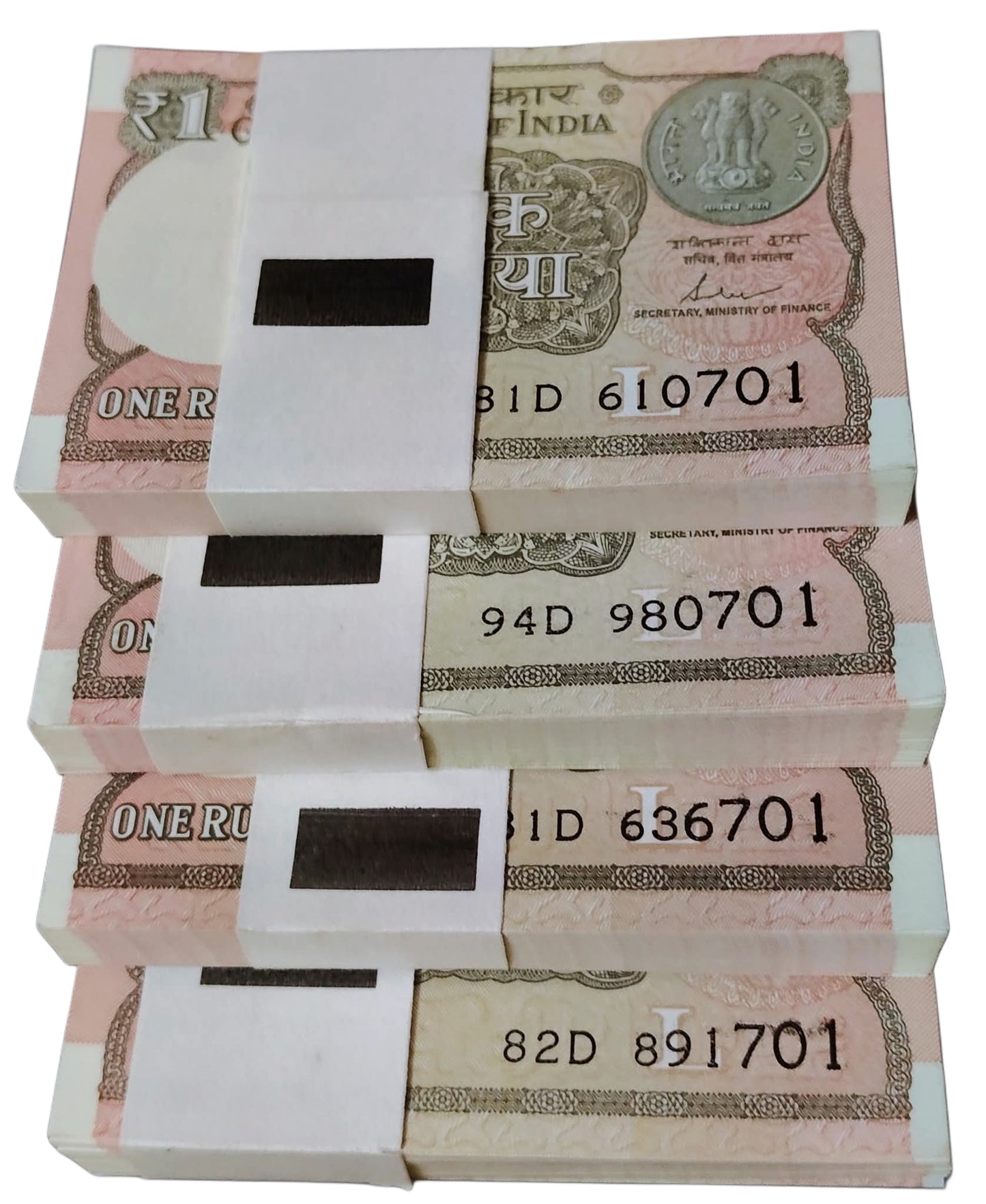 Rs 1 note 100 note sirial packet ending bismillah Raheem number 786 - Collection Bazzar
