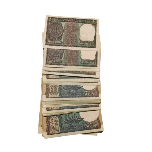 Rs 1 note 100 pieces mix governor rare collectible - Collection Bazzar