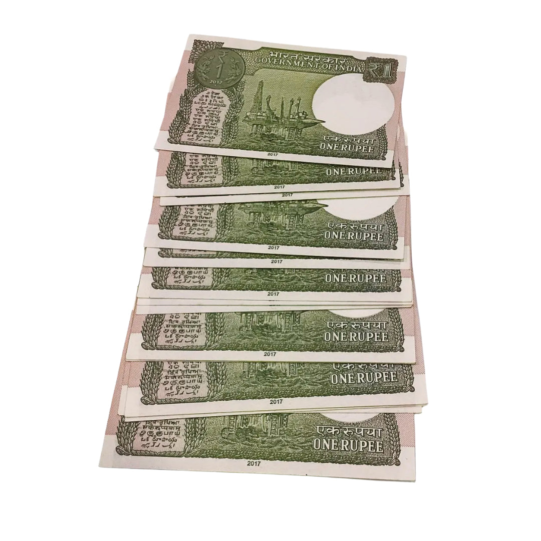 Rs 1 note lot reverse middle 786 holy bismillah number finance secretary shaktikant das rare collectible - Collection Bazzar