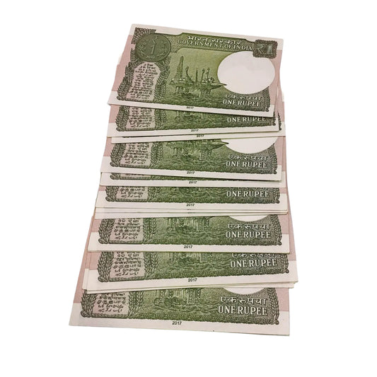 Rs 1 note lot reverse middle 786 holy bismillah number finance secretary shaktikant das rare collectible - Collection Bazzar