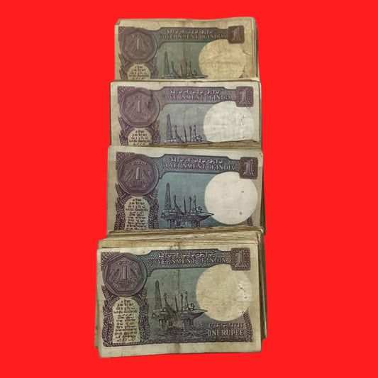 Rs 1 note mix governor good condition 100 pics - Collection Bazzar