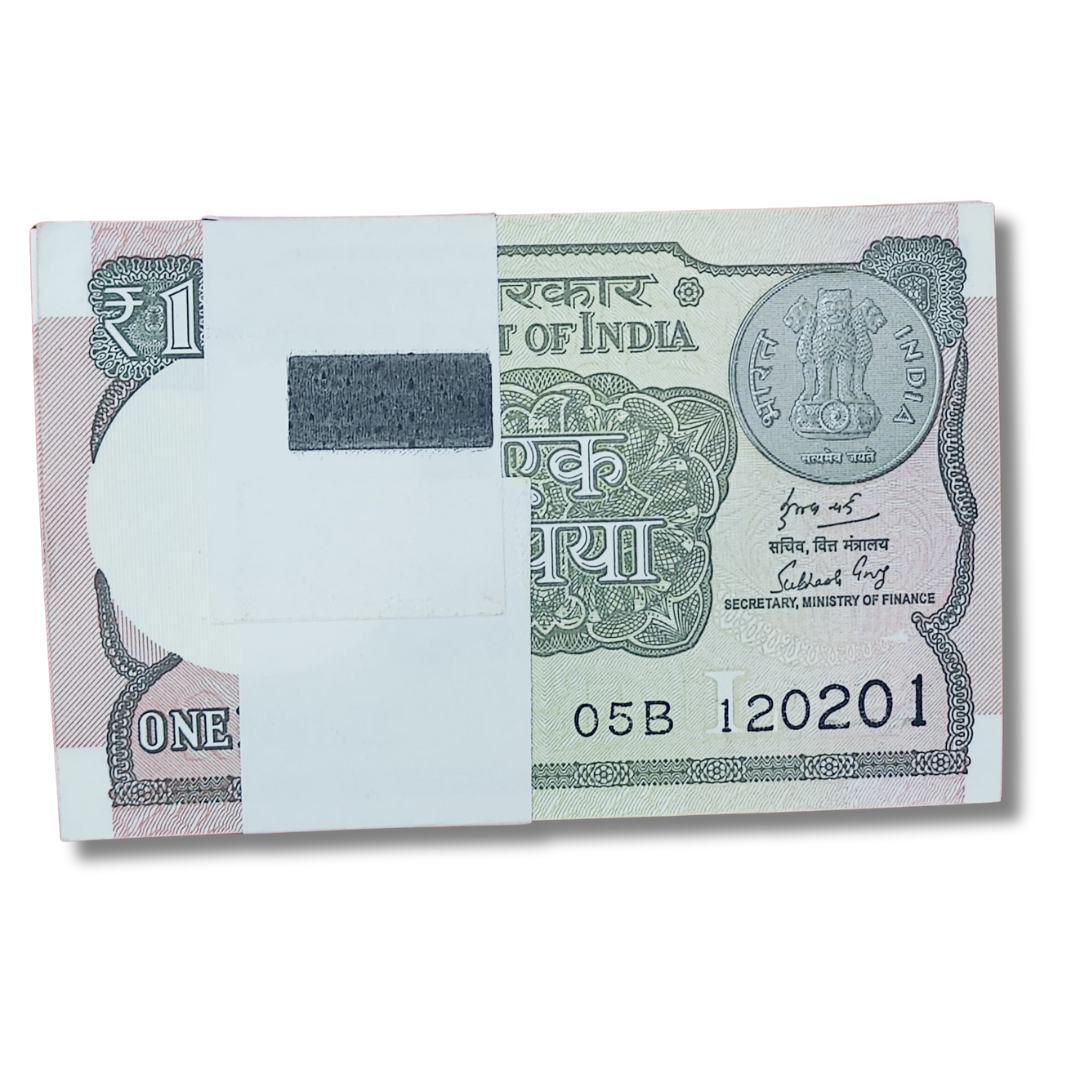 Rs 1 serial birthday packet 120201 February 12 unc condition - Collection Bazzar