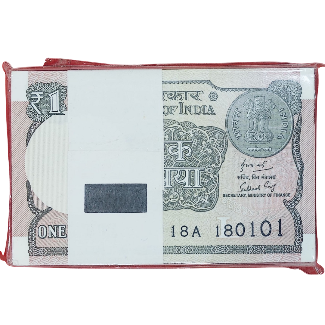 Rs 1 serial birthday packet 180101 January 18 unc condition - Collection Bazzar