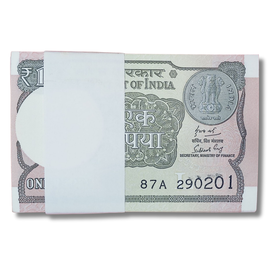 Rs 1 serial birthday packet 290201 february 29 unc condition - Collection Bazzar