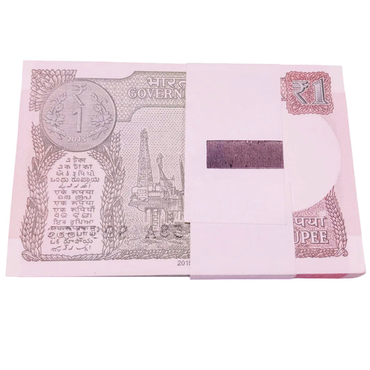 Rs 1 solid number packet 999901-999998(all 999999/1000000 missing)2015 year - Collection Bazzar
