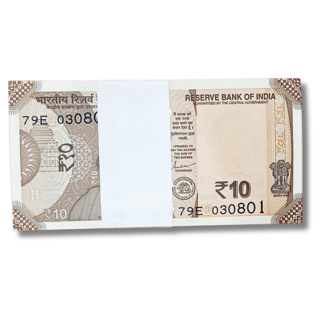 Rs 10 Birthday Anniversary date 030801 pkt 03.08.01 gem unc condition - Collection Bazzar