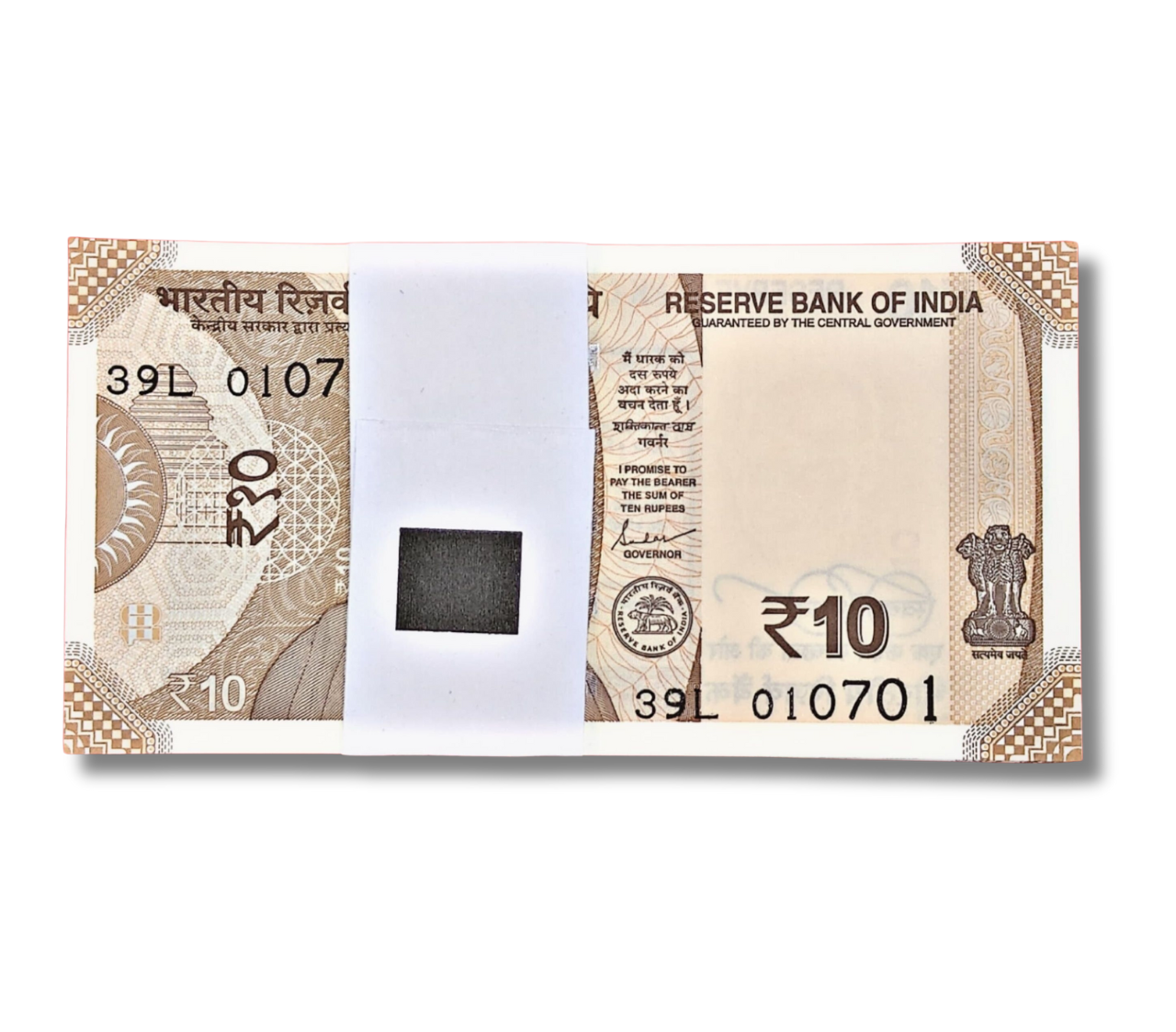 ₹10 Birthday Note Packet – Prefix 39L Serial 010701 (1 July 2001) + Bonus 786 Note - Collection Bazzar