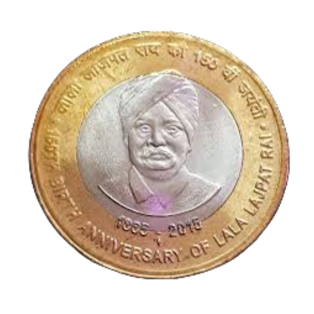 Rs 10 150Th Birth Anniversary Of Lala Lajpat Rai Coin Excellent Condition