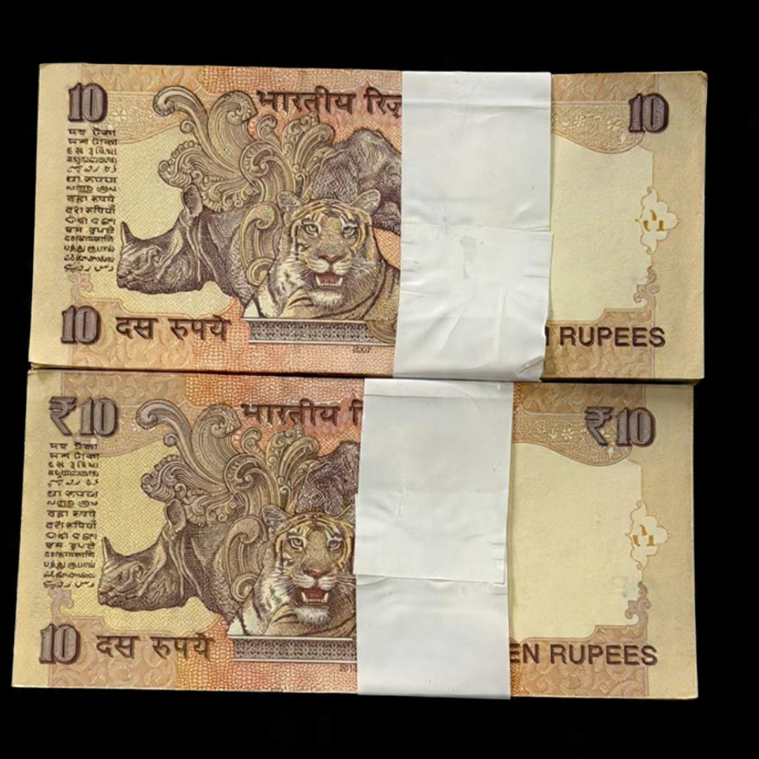 Rs 10 Lower Number 000001 00100 Same Prefix 46 T Pair Packets Rare - Collection Bazzar