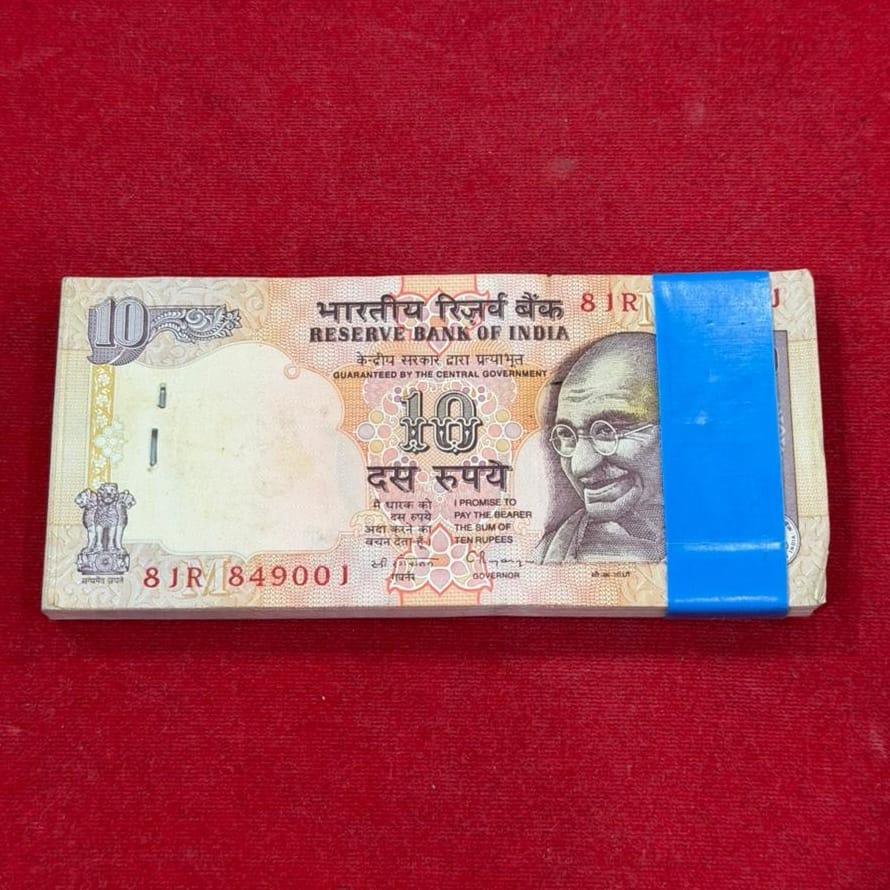 Rs 10 Note Old Packet Serial 849001 | Governor C. RangRajan Rare Collectible - Collection Bazzar