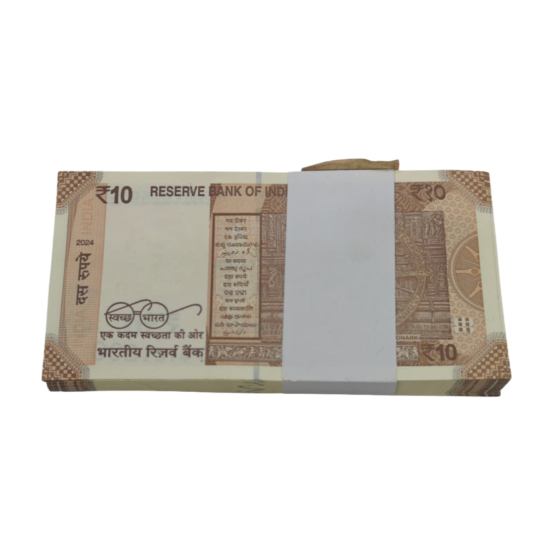 Rs 10 Note Star Packet Serial 121101 Included Triple 121121 Number Rare Collectible - Collection Bazzar