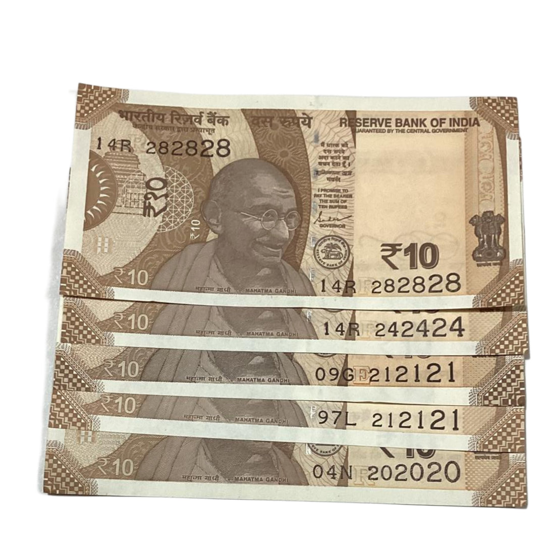 Rs 10 tripling 282828 governor shaktikant das rare collectible - Collection Bazzar