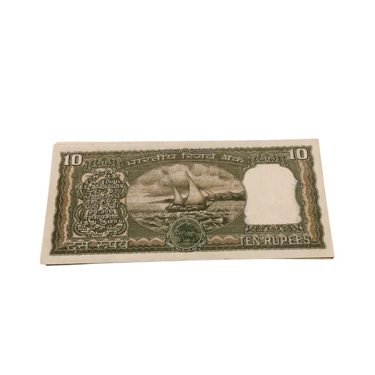Rs 10 black boat 100 loose notes governor m.m singh rare collectible - Collection Bazzar