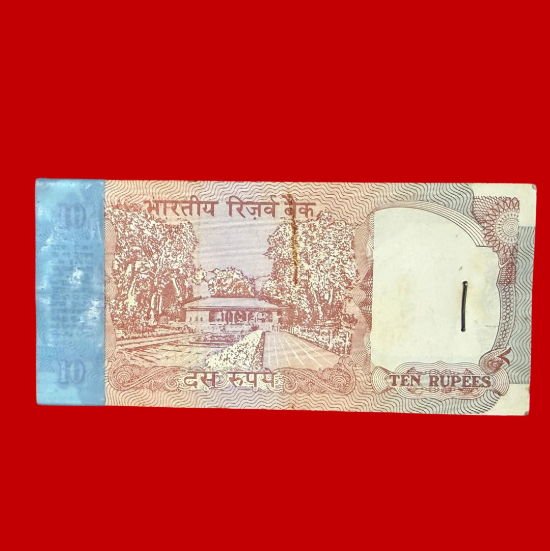 Rs 10 shalimar Packet doubling no 306306 Gov C rangrajan Collectible - Collection Bazzar