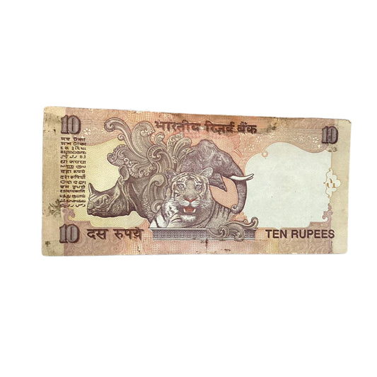 Rs 10 solid all 333333 number governor subbarao rare collectible - Collection Bazzar