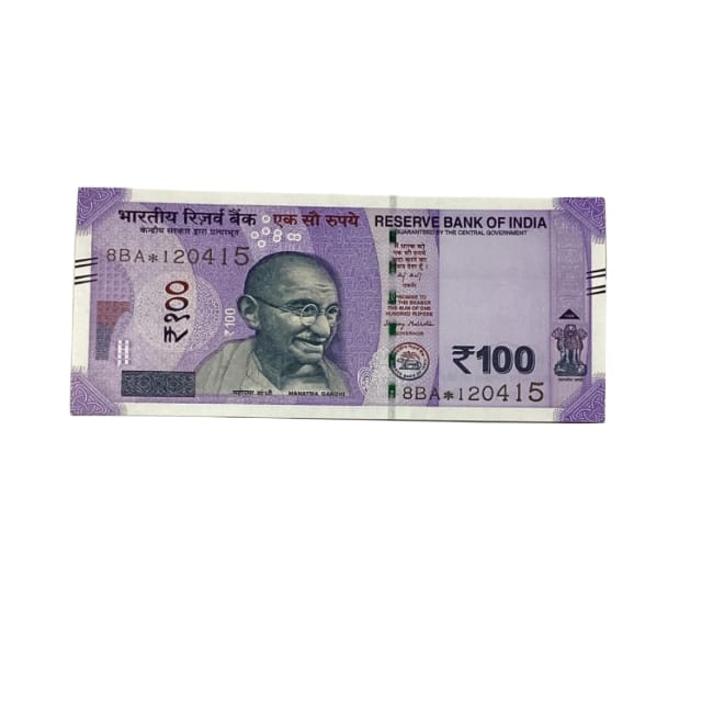 Rs 100 Birthday Date note 12.04.15 lucky & collectible indian currency - Collection Bazzar