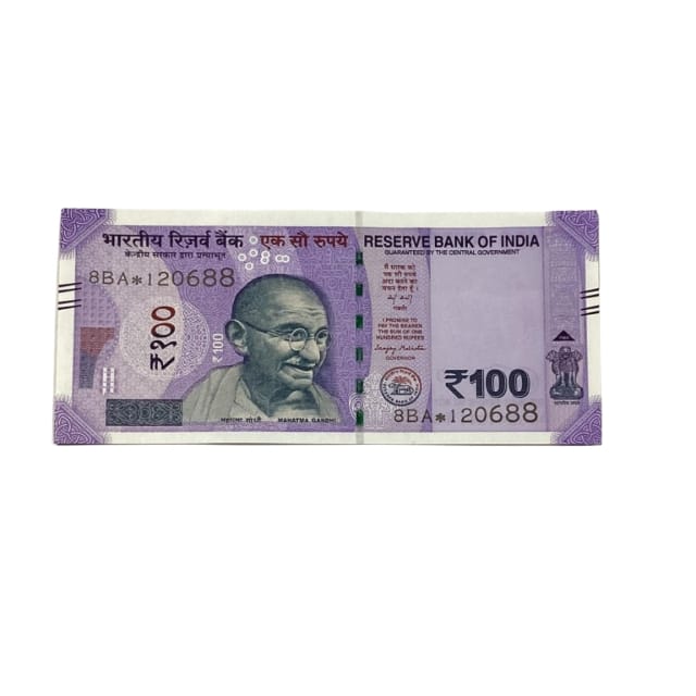 Rs 100 Birthday Date note 12.06.88 lucky & collectible indian currency - Collection Bazzar