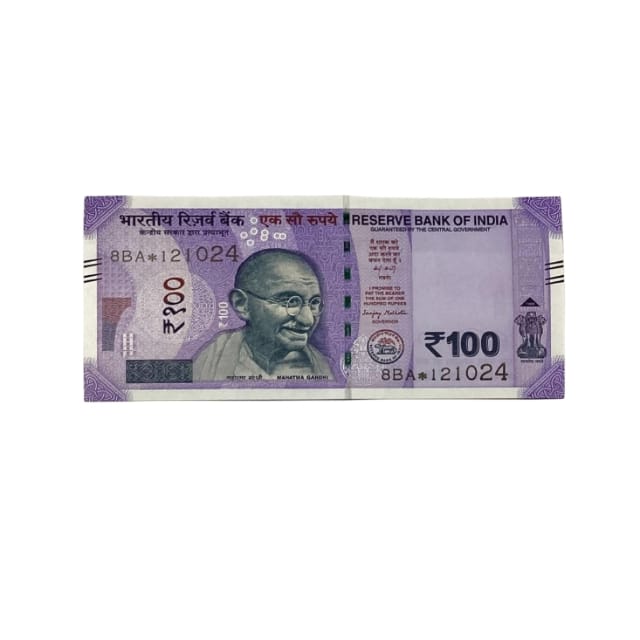 Rs 100 Birthday Date note 12.10.24 lucky & collectible indian currency - Collection Bazzar