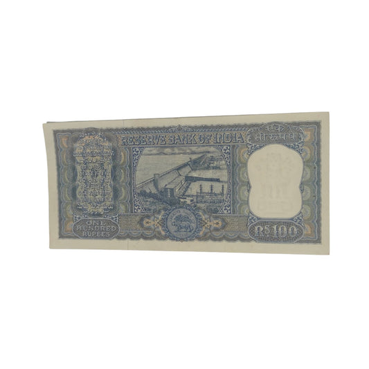 Rs 100 Diamond Issue Vintage Note - Serial AA 179956 LK JHA - Collection Bazzar