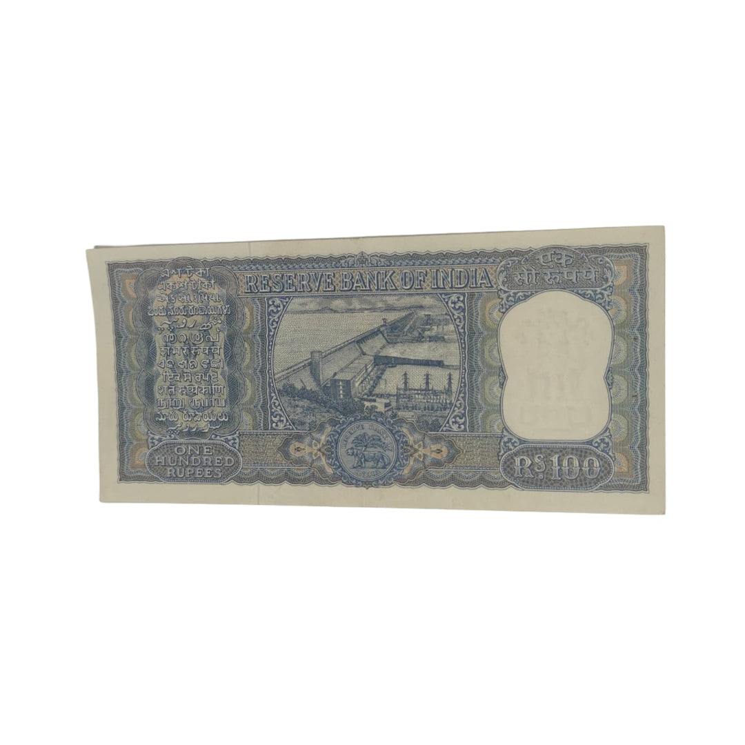 Rs 100 Diamond Issue Vintage Note - Serial AA 179956 LK JHA - Collection Bazzar