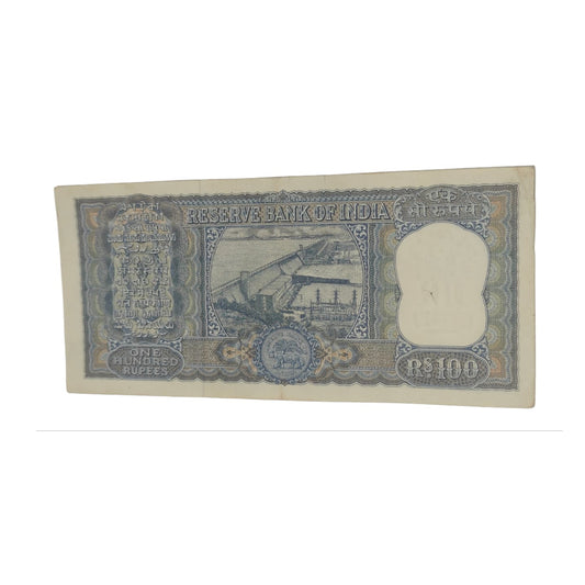 Rs 100 Diamond Issue Vintage Note - Serial AC 820568 LK JHA - Collection Bazzar