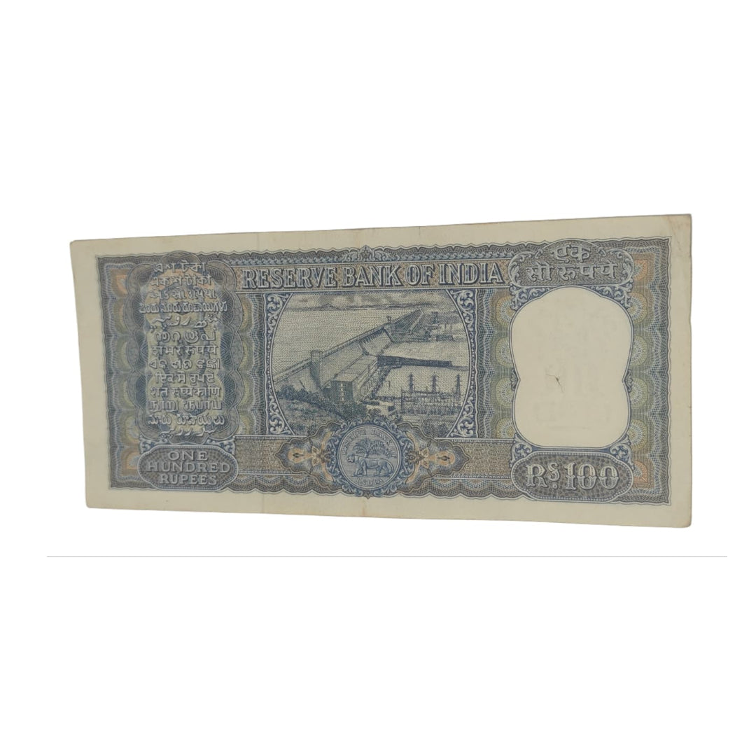 Rs 100 Diamond Issue Vintage Note - Serial AC 820568 LK JHA - Collection Bazzar
