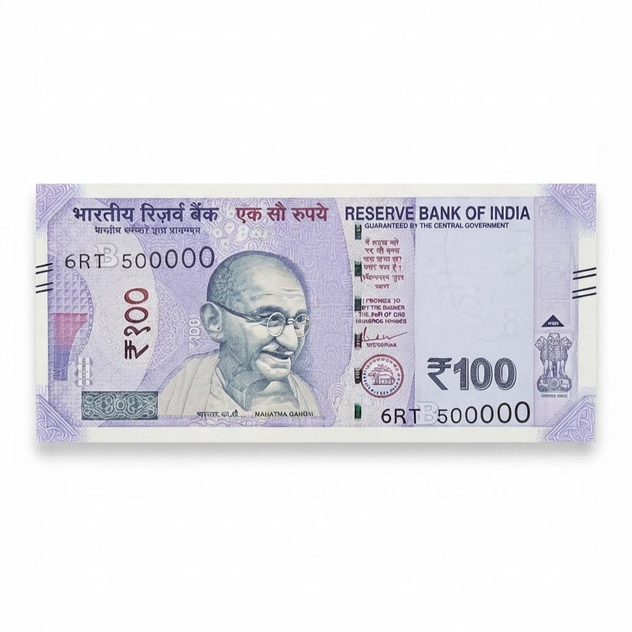 Rs 100 Note Fancy Number 500000 Lakha Number 5 Lakh Rare - Collection Bazzar