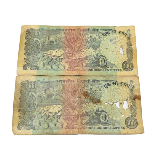 Rs 100 Note PInk Beauty Starting 786 Note Sets Holy Bismillah Number - Collection Bazzar