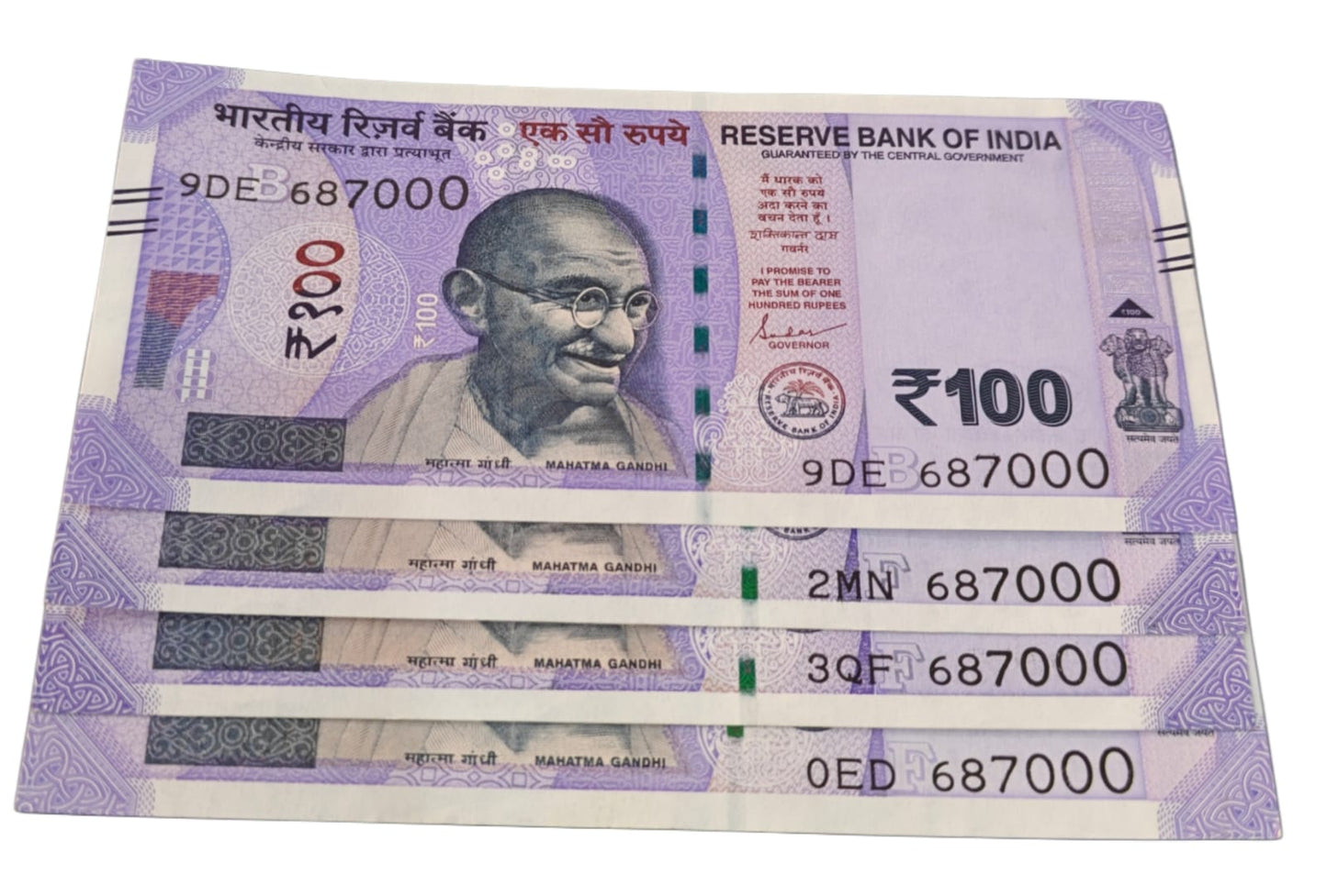 Rs 100 Note India 687000 786000 type each note price - Collection Bazzar