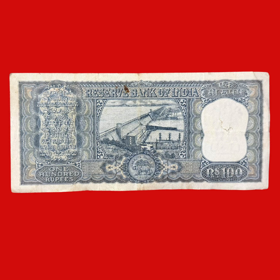 Rs 100 Old Note Diamond Issue Governor LK Jha Rare - Collection Bazzar