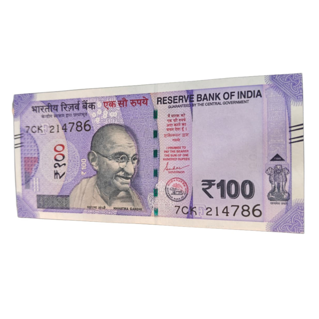 Rs 100 bank note lucky number ram raheem number 214786 Each note price ₹500 - Collection Bazzar