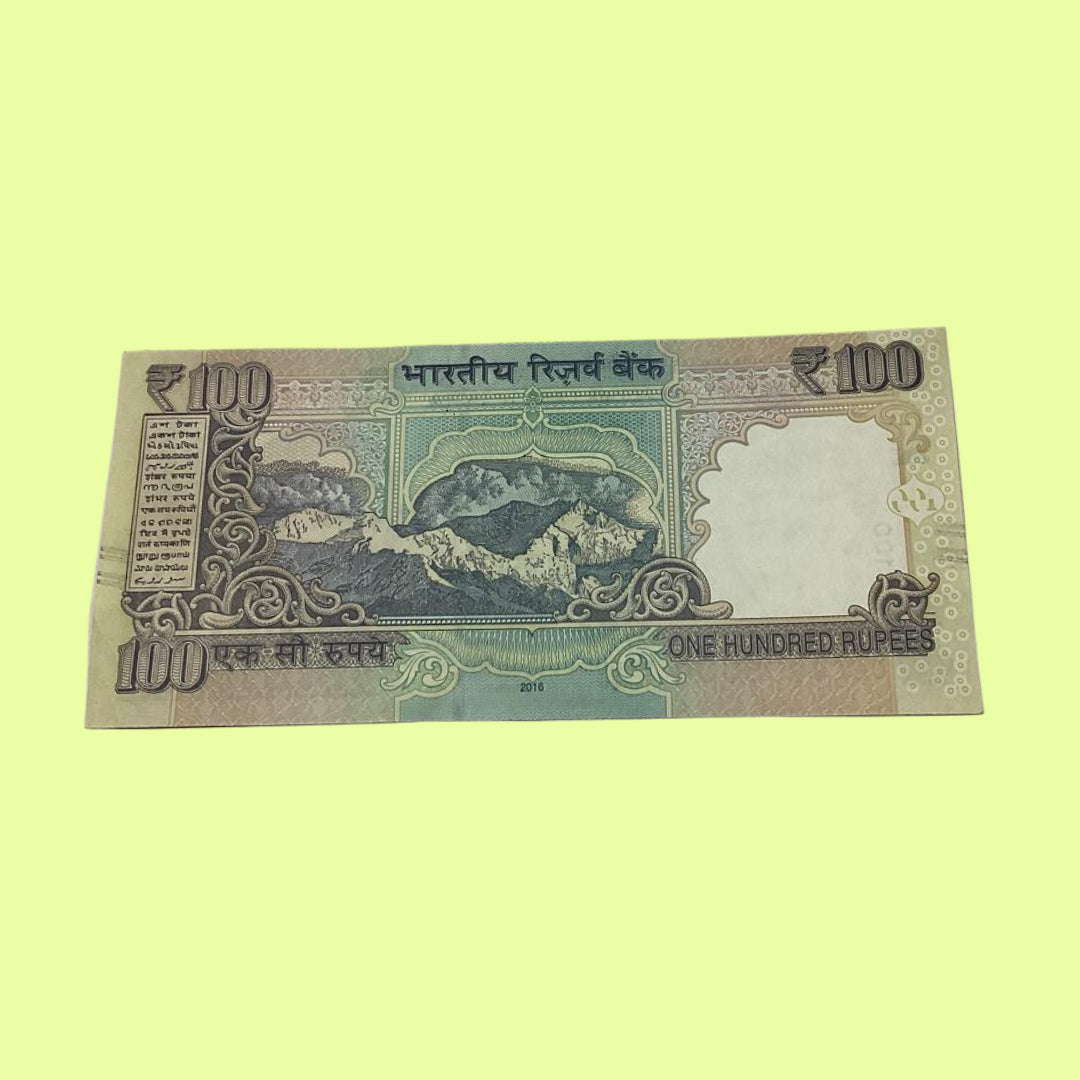 Rs 100 Star Note Serial 256004 Signed by Urjit Patel Rare Collectible - Collection Bazzar