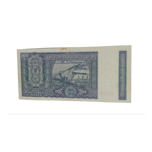 Rs 100 White strip Note Serial AH 051593 sign by K R Puri Rare - Collection Bazzar
