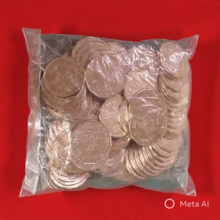 Rs 2 Copper Nickel National Integration 100 Coin Pouch Collectible - Collection Bazzar