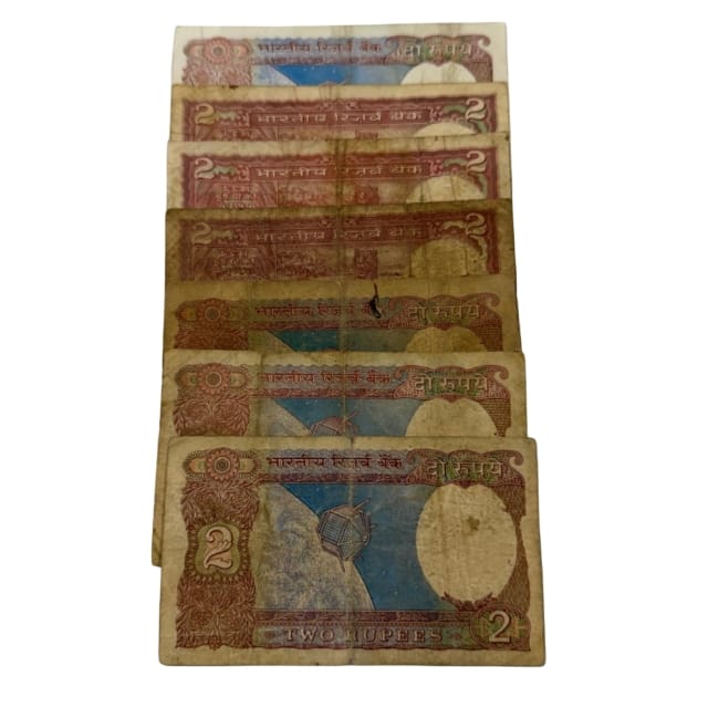 Rs 2 Middle 786 | Rare Two Rupees Collection Lot 7 pis - Collection Bazzar