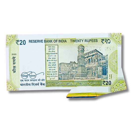 ₹20 Bank Note – Serial 035621 – Extra Paper Error - Collection Bazzar