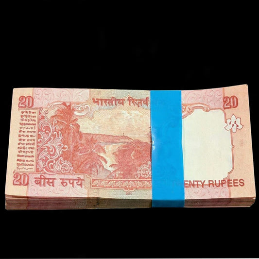 Rs 20 Lower Number 000001 Prefix 21 T Serial Packet Series Old Design d Subbarao - Collection Bazzar