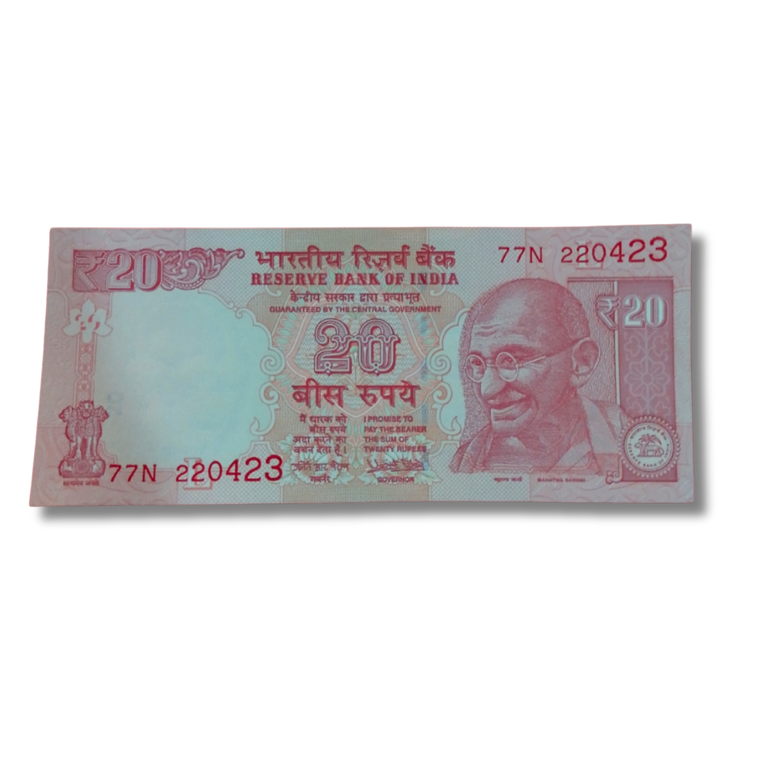 Rs 20 Old Birthday 22.04.23 Governor Urjit Patel Excellent Condition - Collection Bazzar