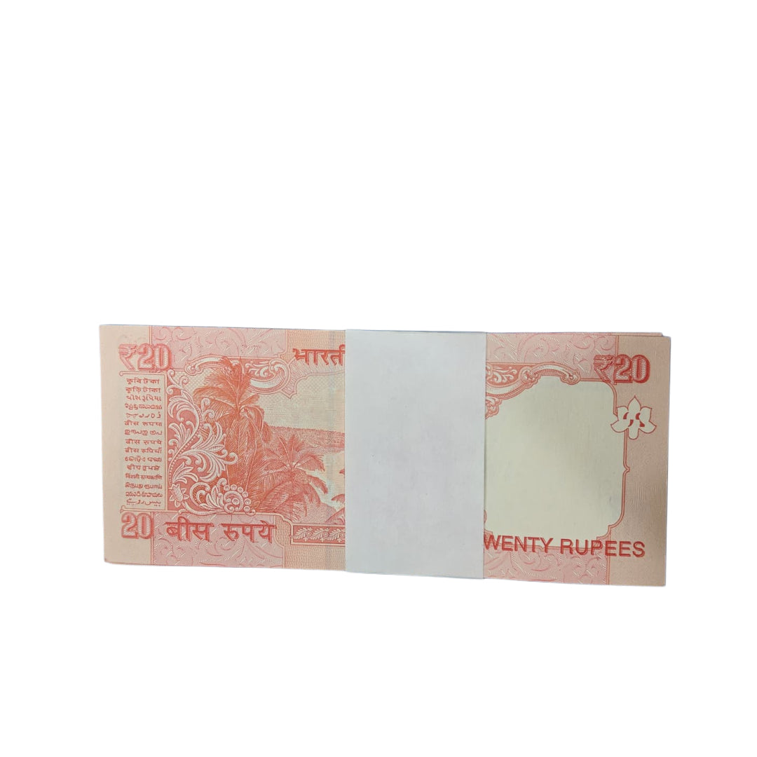 Rs 20 note packet 134601 with ending 786 holy bismillah number governor raghuram rajan rare collectible - Collection Bazzar