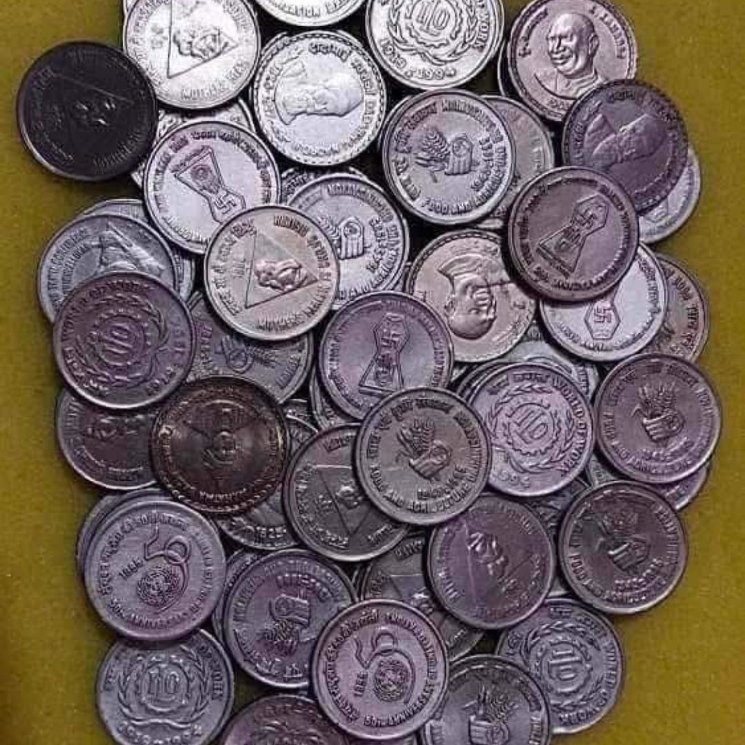 5 Rupees Commerative Coin Multy Variety Copper Nickel Cond qty 50 - Collection Bazzar
