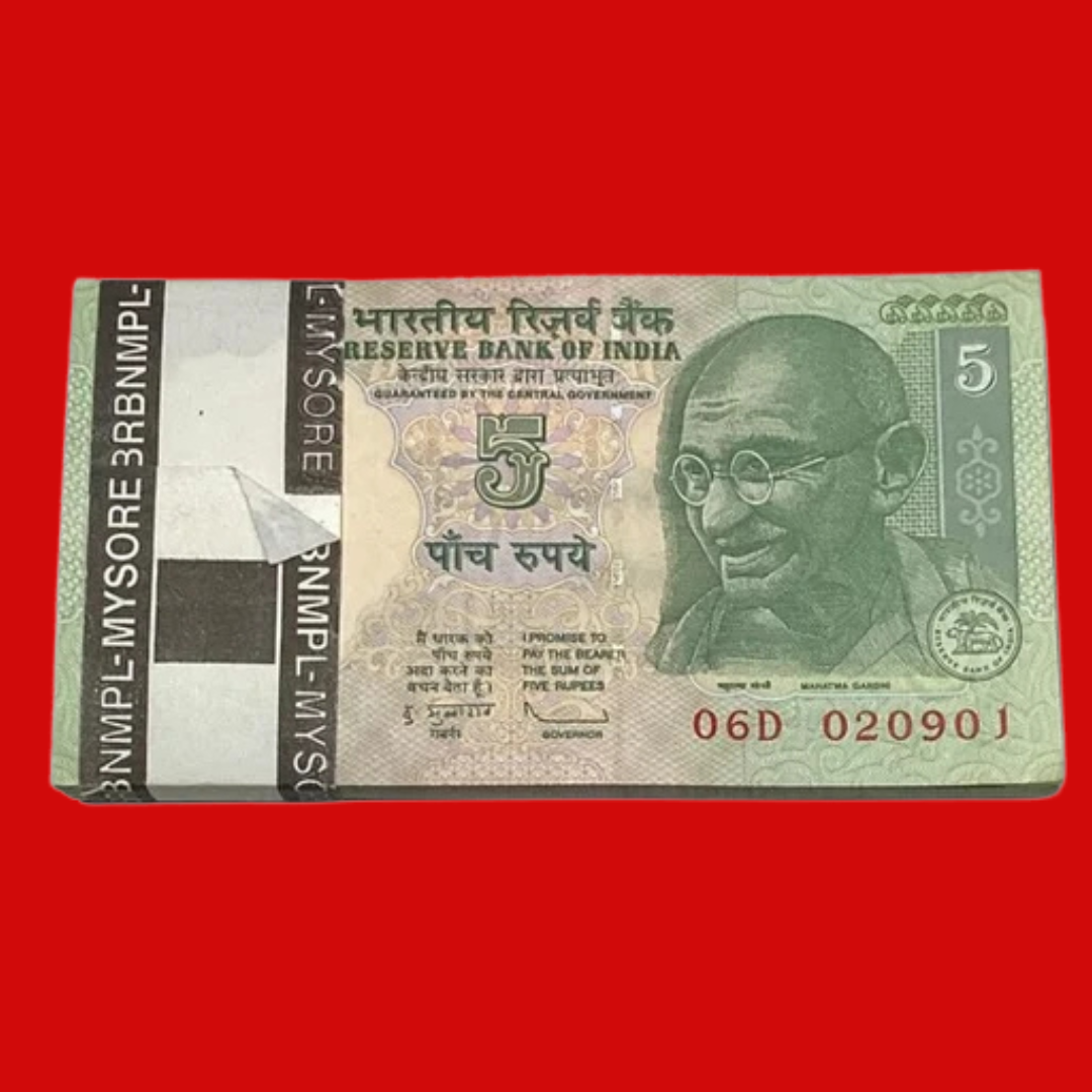 Rs 5 birthday packet 020901 governor subbarao rare collectible - Collection Bazzar