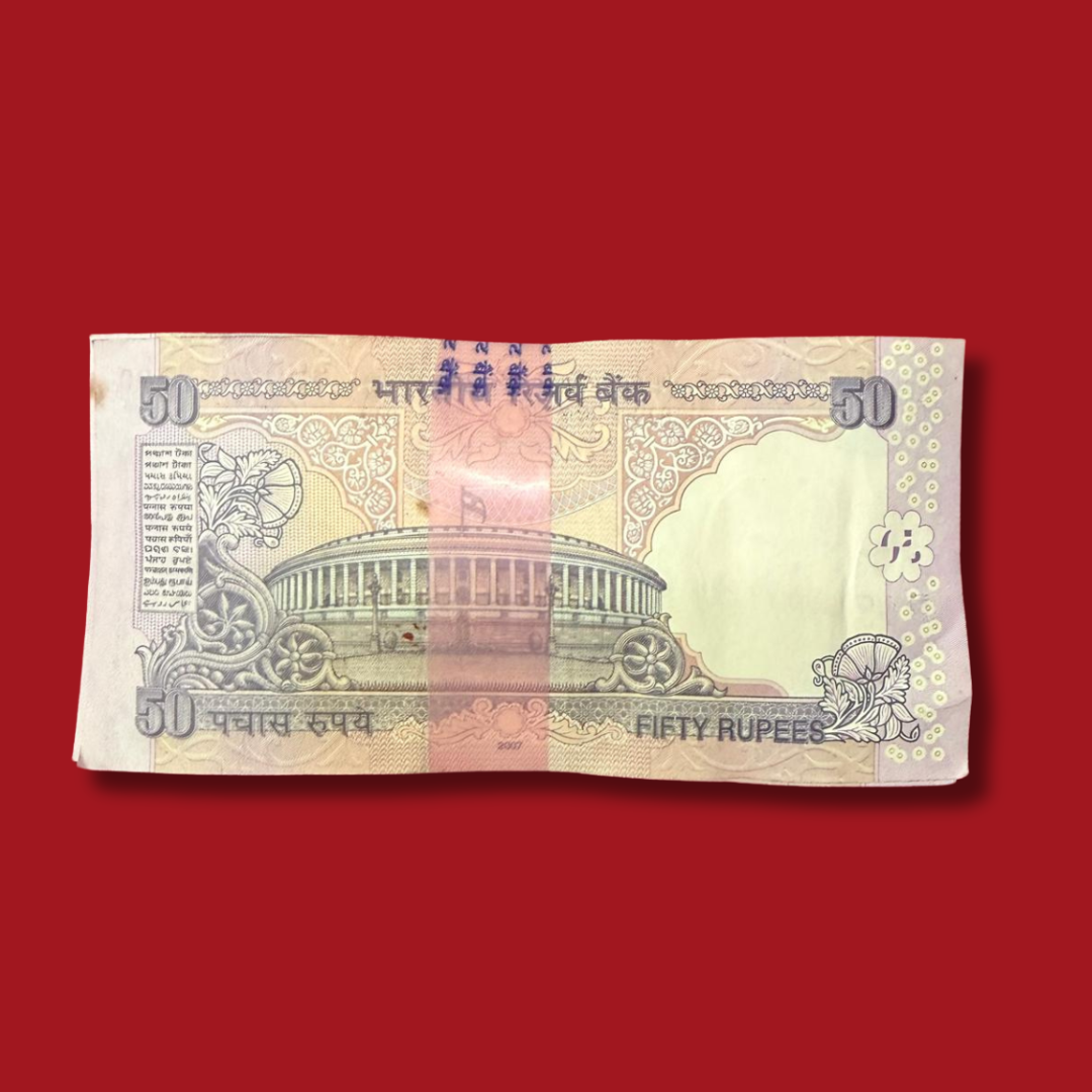 Rs 50 Note Packet 597601 Serial Number Y V Reddy - Collection Bazzar
